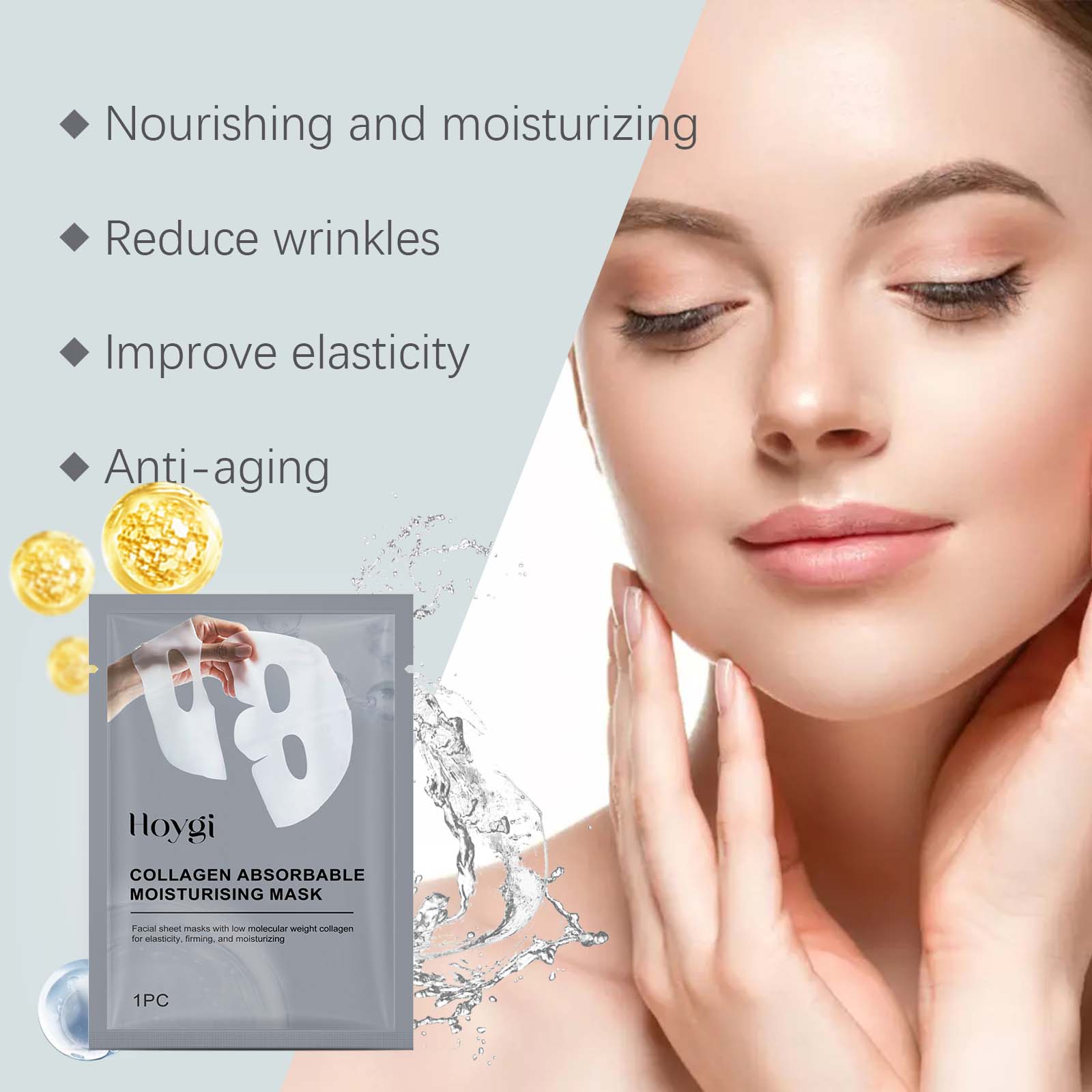 Sheet Mask Collagen - Kollajen Yama Yüz Maskesi Nemlendirici ve