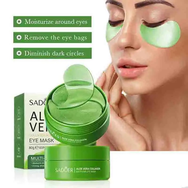 Sheet Mask Collagen - 60 adet Aloe Vera Kollajen Göz