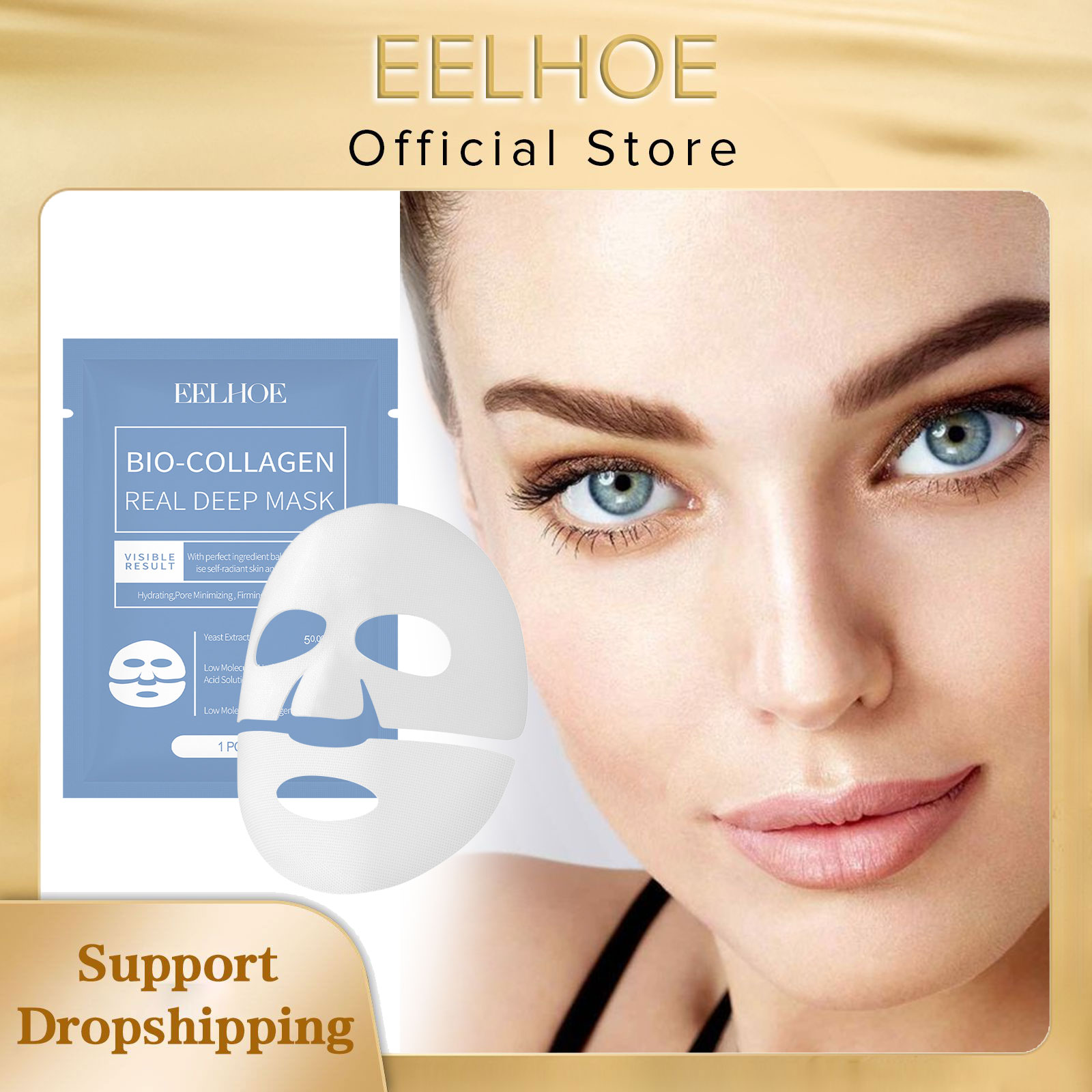 Sheet Mask Collagen - Eelbio Bio kollajen yüz maskesi parlatıcı