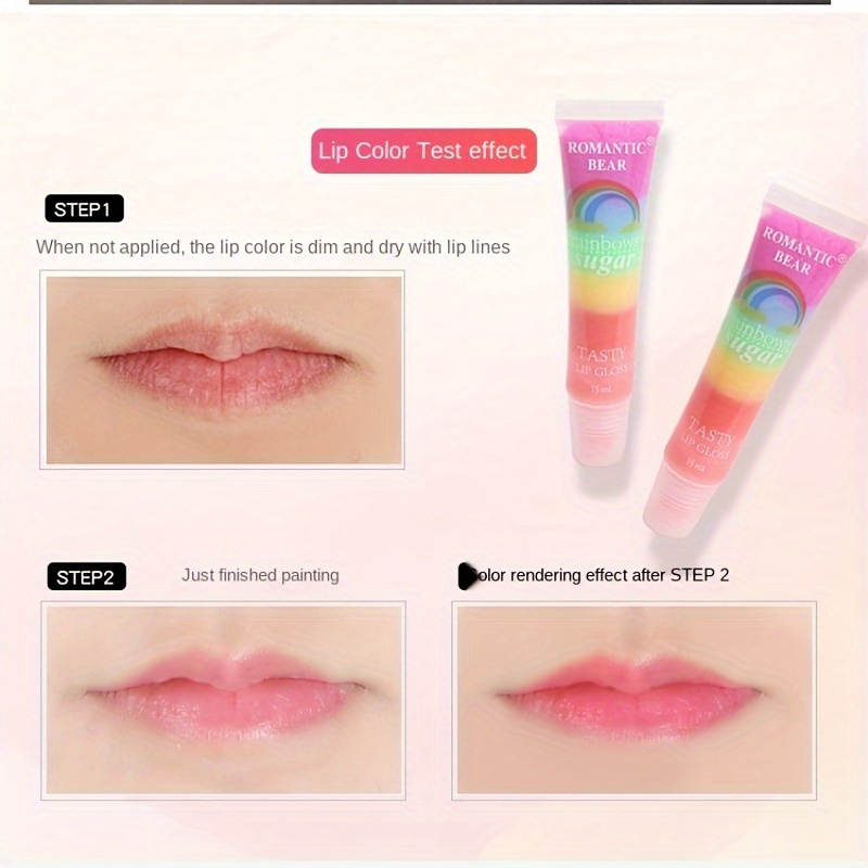 15 adet Gökkuşağı İnci Dudak P - Lip Tint Korean incelemesi ve fiyatı